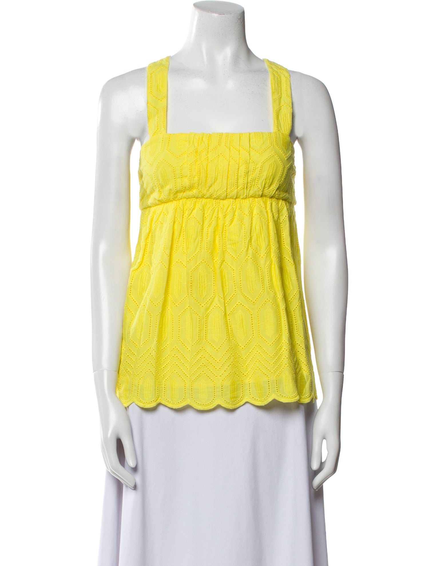 Diane von Furstenberg Square Neckline Sleeveless Top