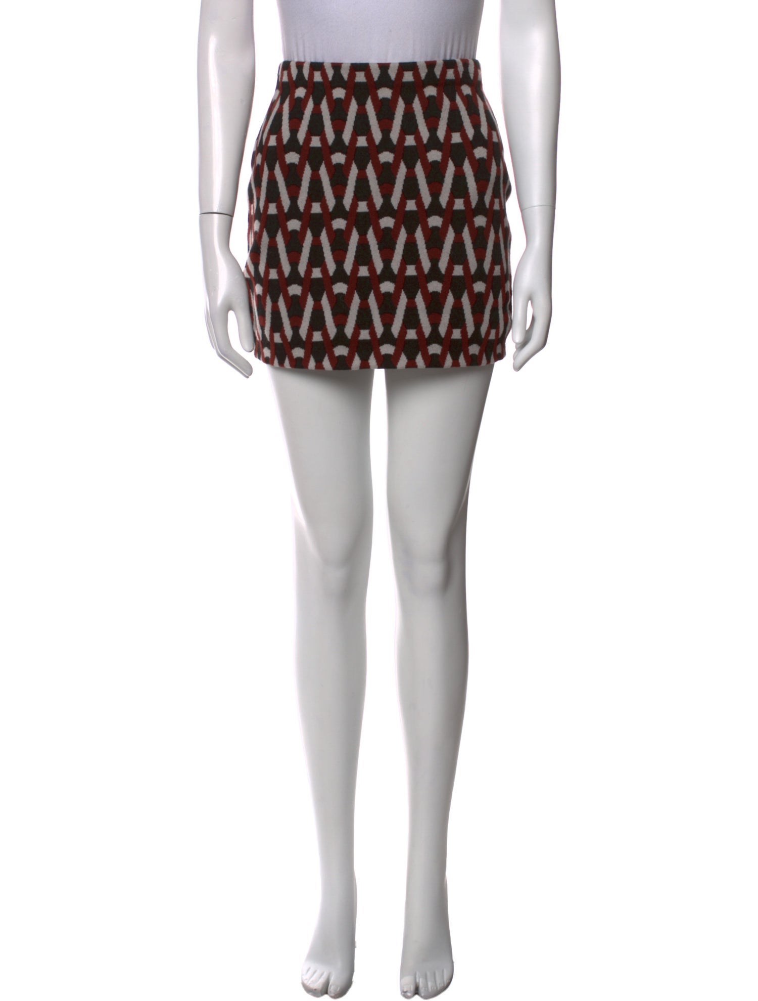 Diane von Furstenberg Printed Mini Skirt