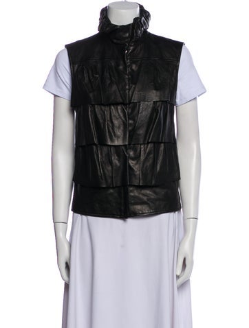 Diane von Furstenberg Jackets Leather Vest S