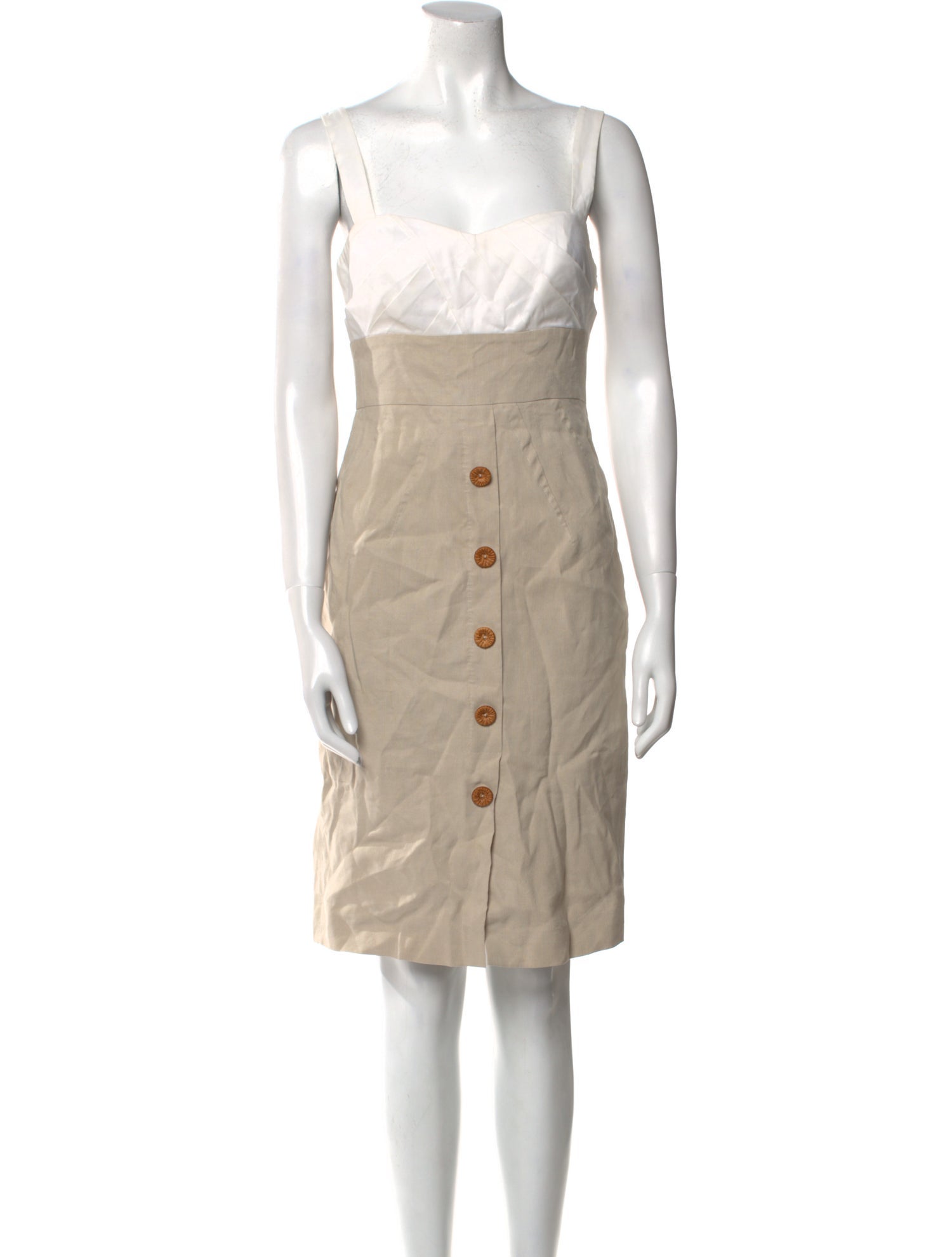 Diane von Furstenberg Linen Knee-Length Dress