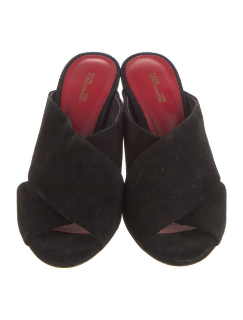 Diane von Furstenberg Suede Slides