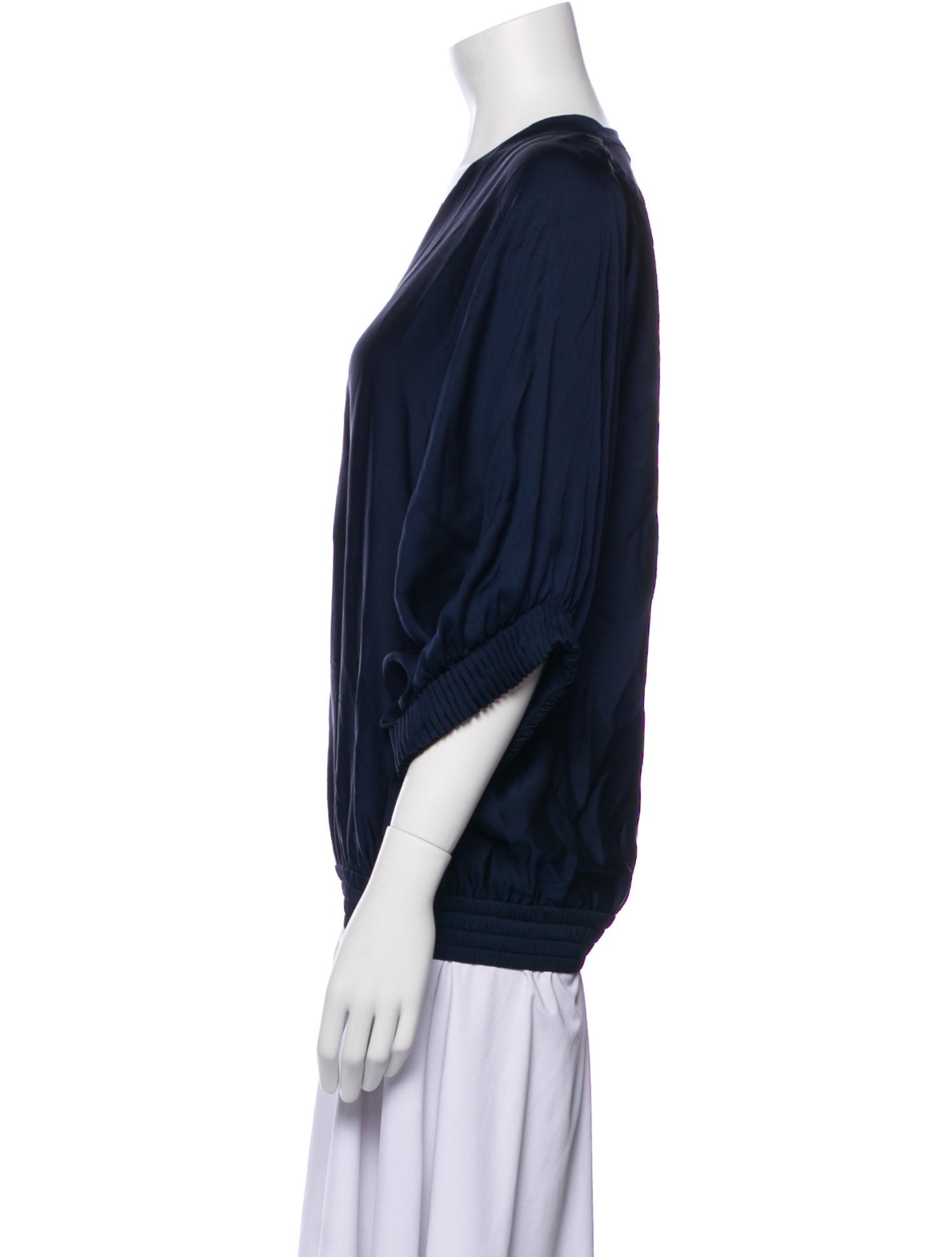 Diane von Furstenberg Silk V-Neck Blouse