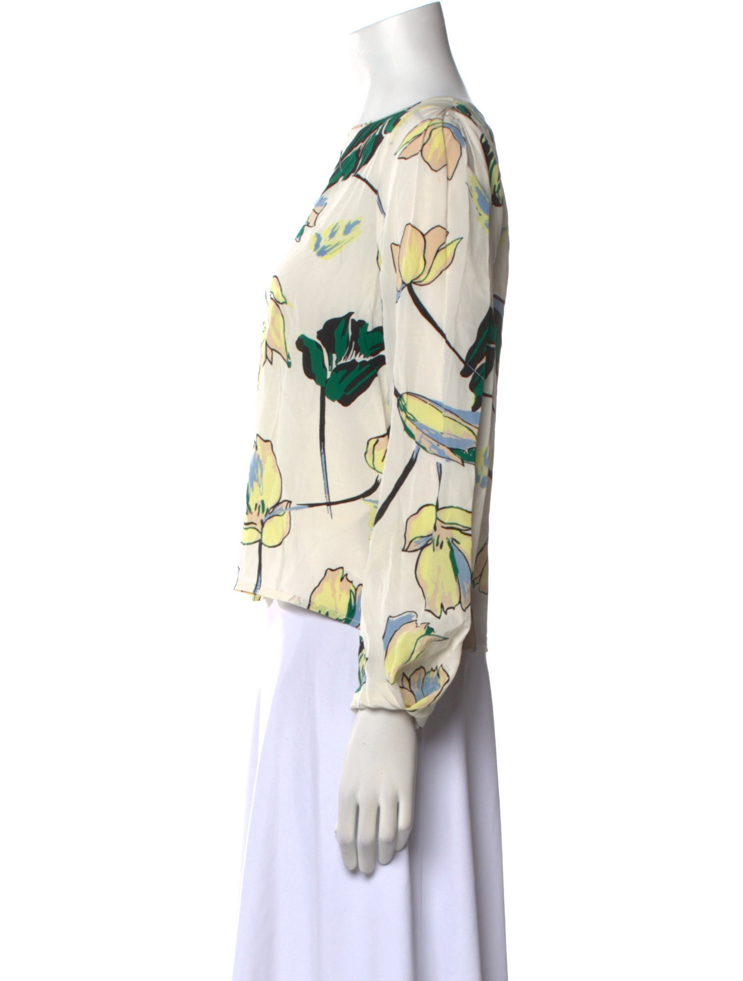 Diane von Furstenberg Silk Printed Blouse