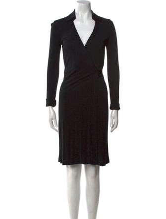 Diane von Furstenberg V-Neck Knee-Length Dress