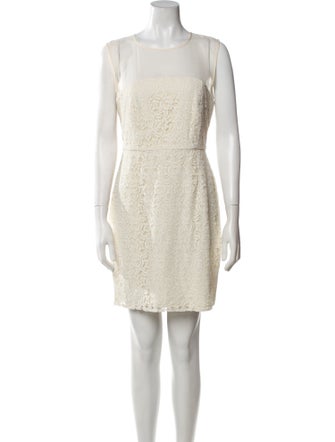 Diane von Furstenberg Crew Neck Mini Dress