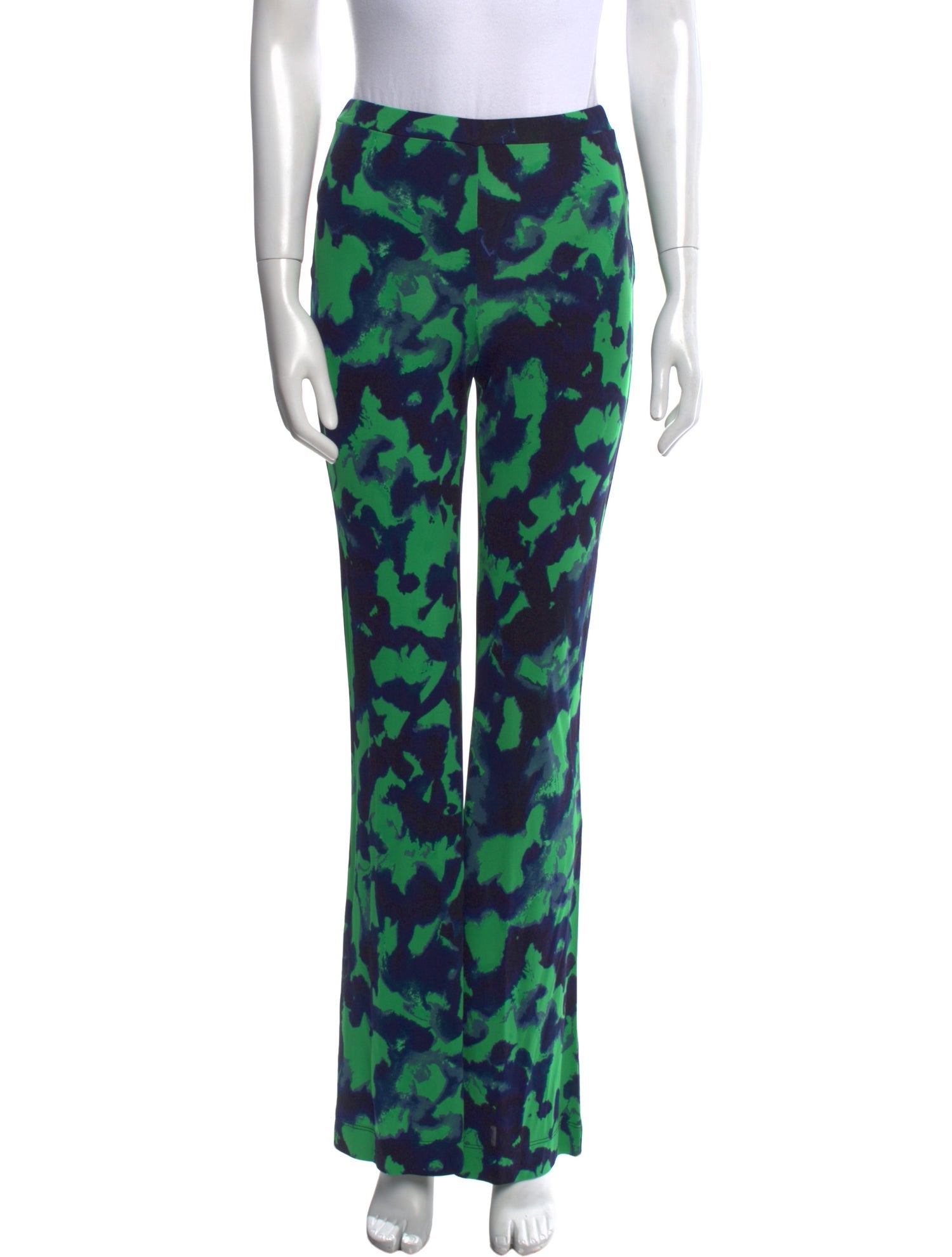 Diane von Furstenberg Tie-Dye Print Wide Leg Pants w/ Tags