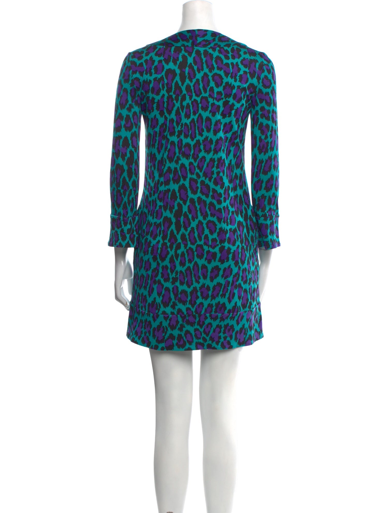 Diane von Furstenberg Animal Print Mini Dress
