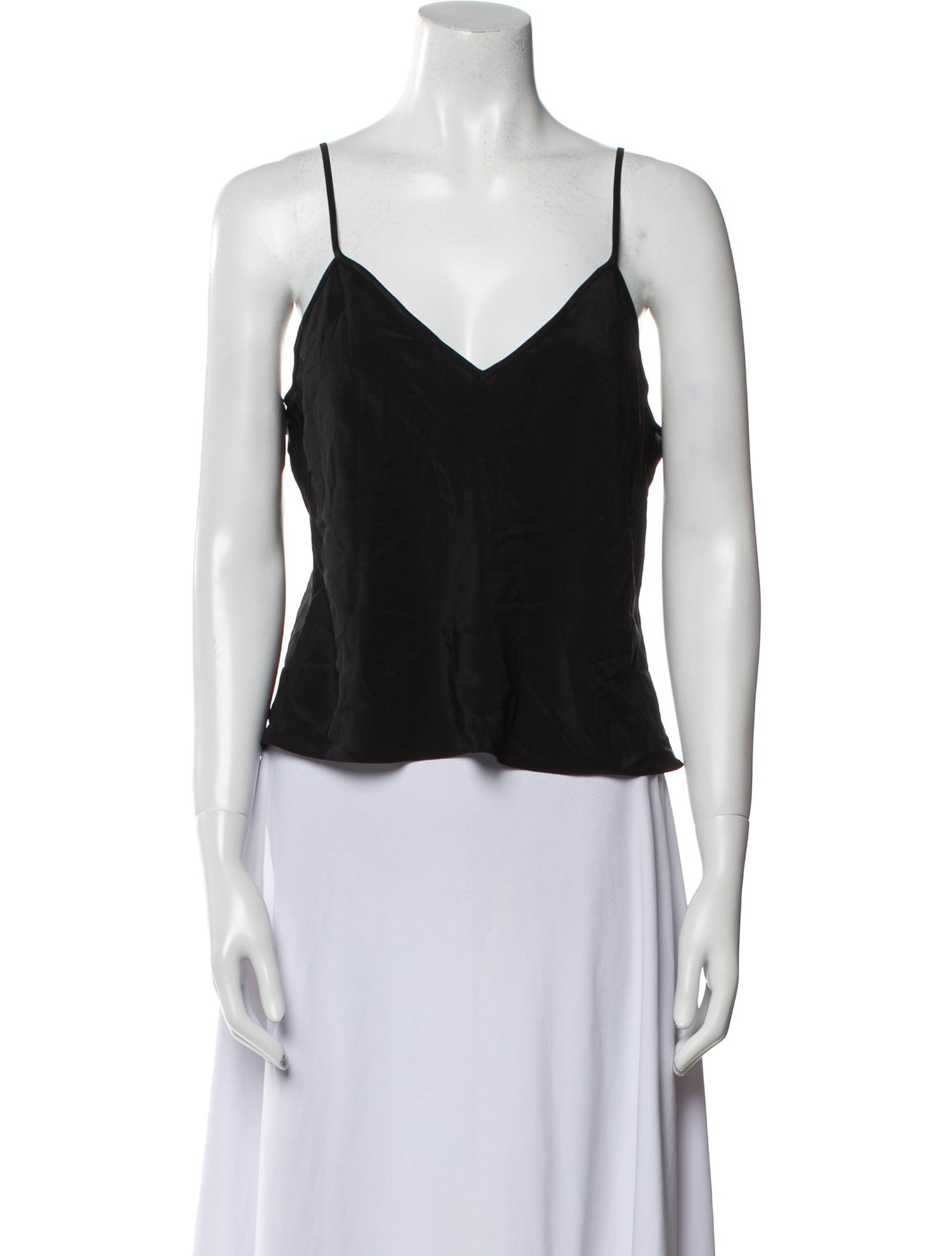 Diane von Furstenberg Silk V-Neck Crop Top w/ Tags