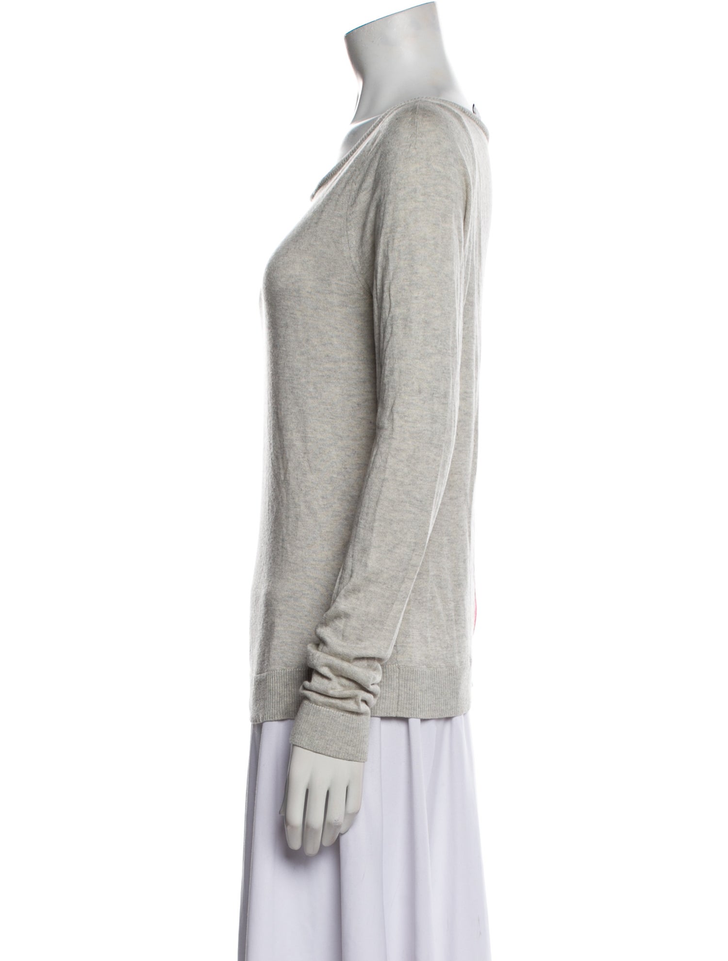 Diane von Furstenberg Silk Scoop Neck Sweater