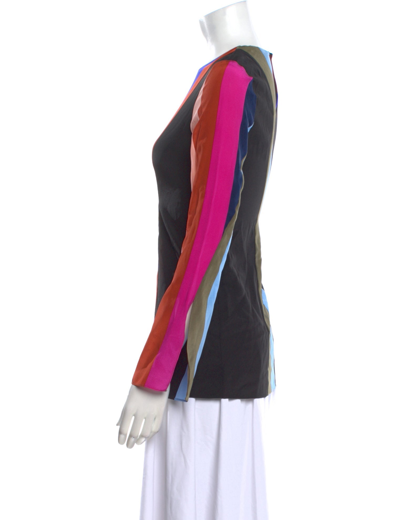 Diane von Furstenberg Silk Striped Tunic