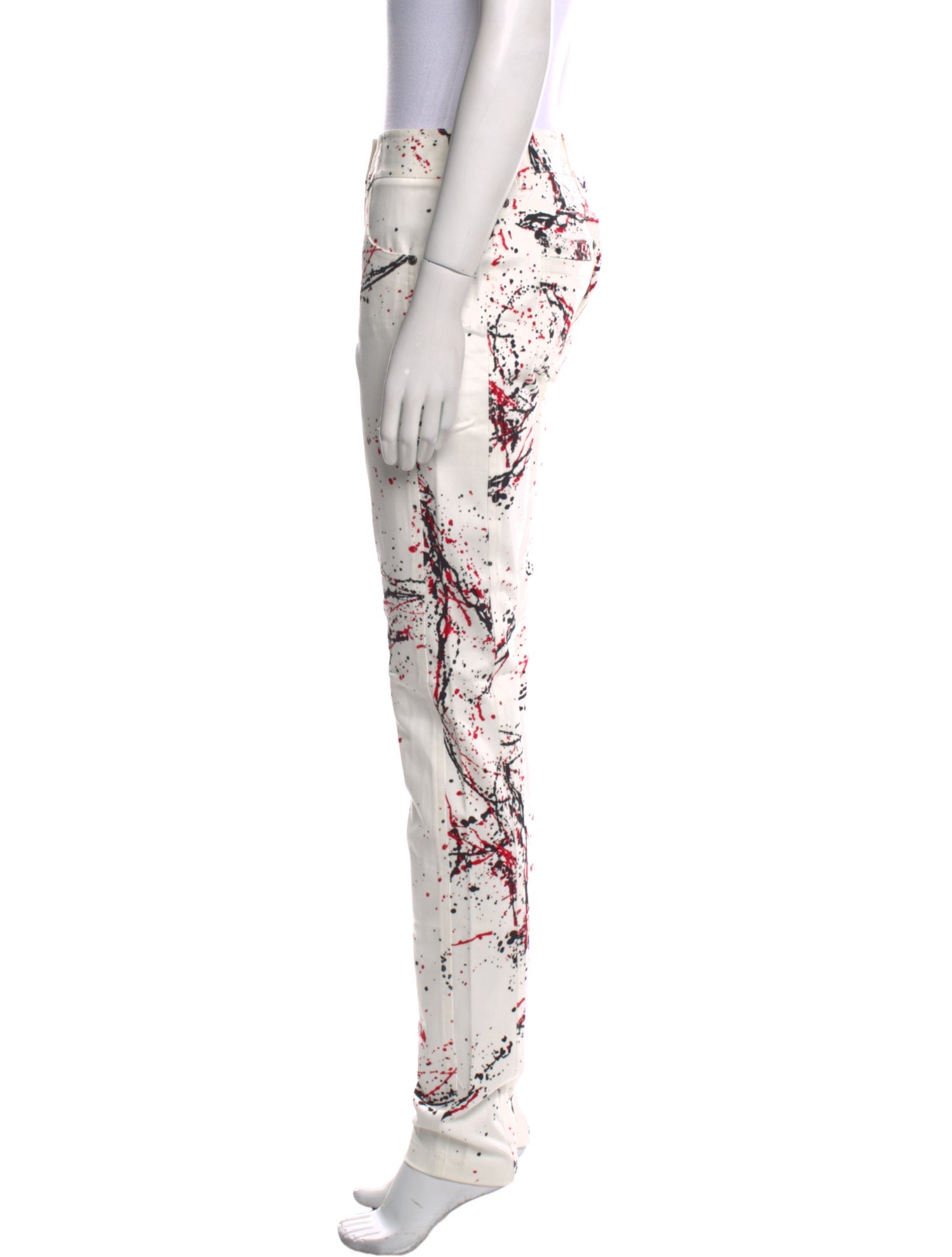 Diane von Furstenberg Printed Skinny Leg Pants