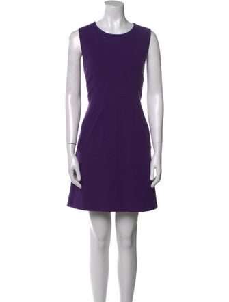 Diane von Furstenberg Crew Neck Mini Dress