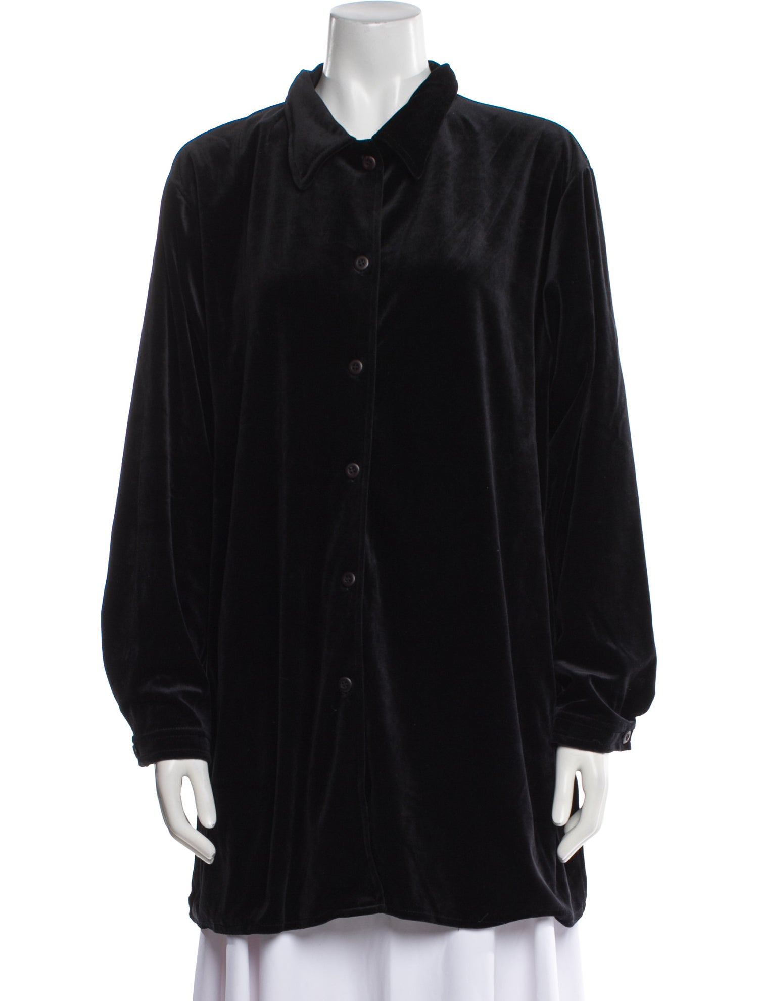 Diane von Furstenberg Long Sleeve Button-Up Top