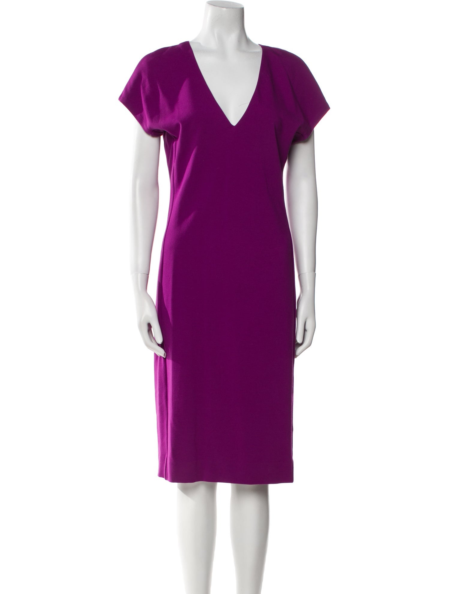 Diane von Furstenberg V-Neck Midi Length Dress