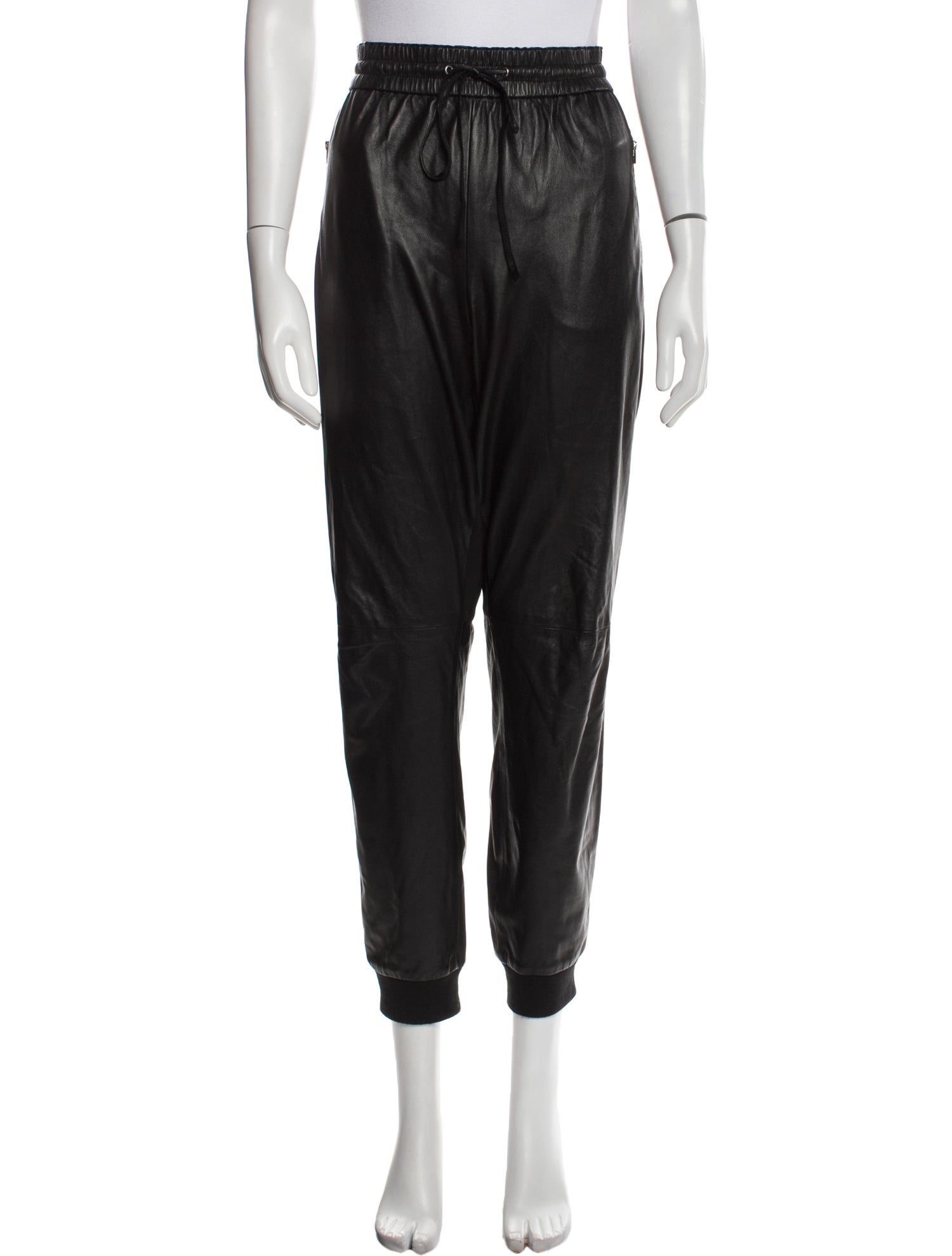 Diane von Furstenberg Lamb Leather Skinny Leg Pants