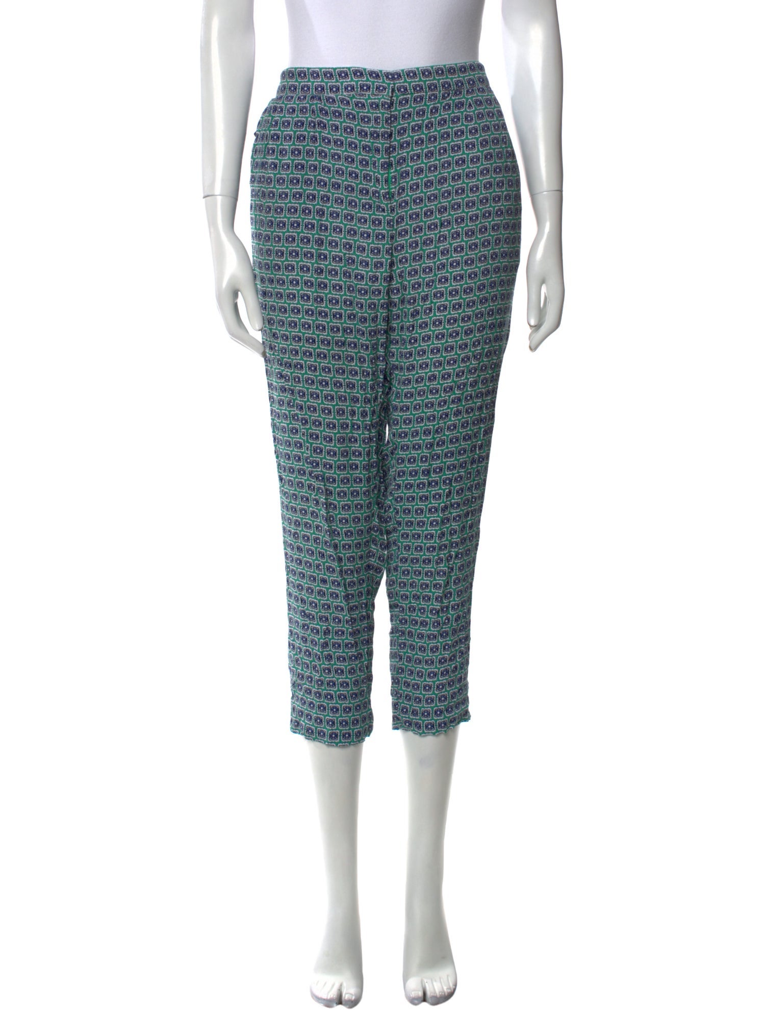 Diane von Furstenberg Printed Straight Leg Pants