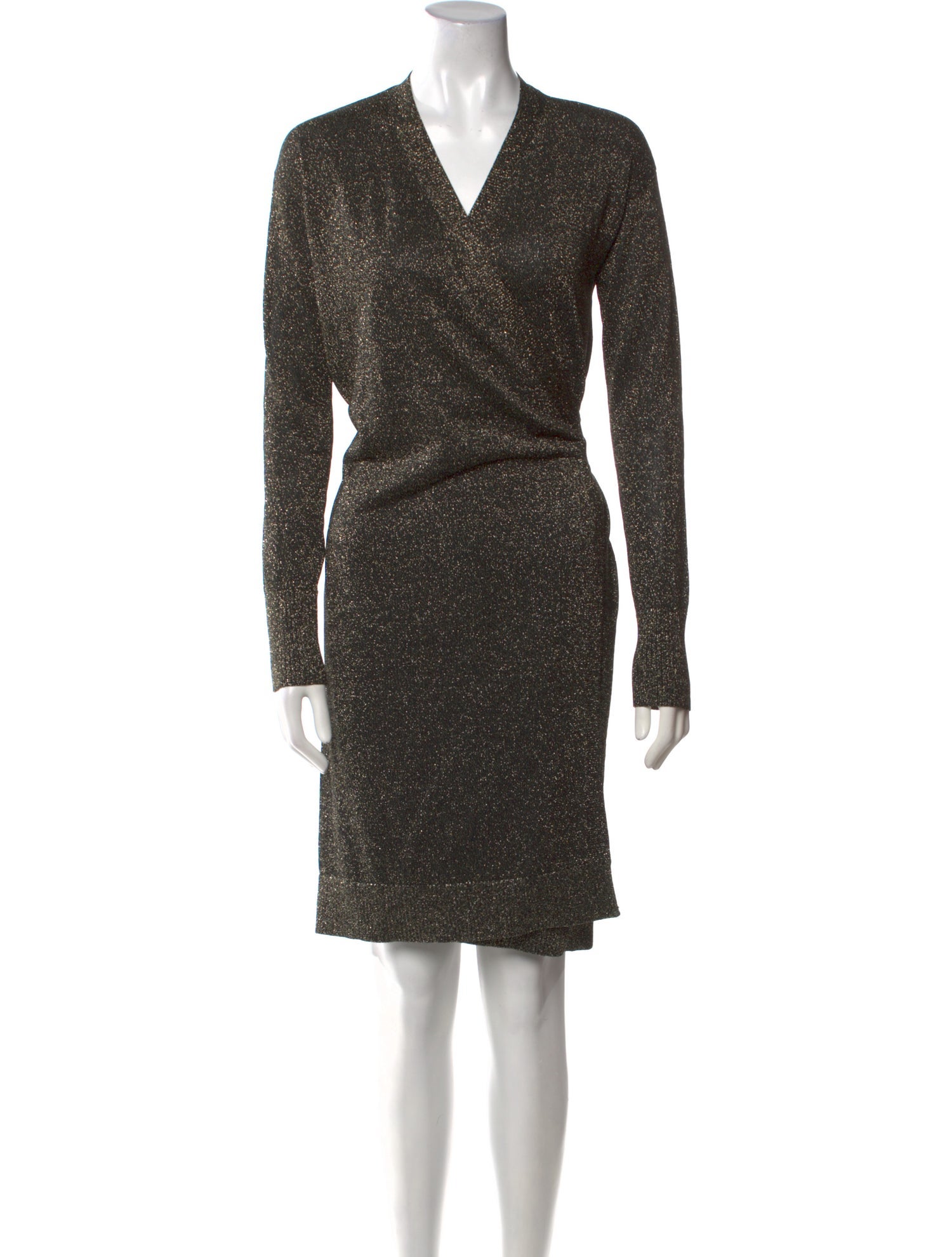 Diane von Furstenberg V-Neck Knee-Length Dress