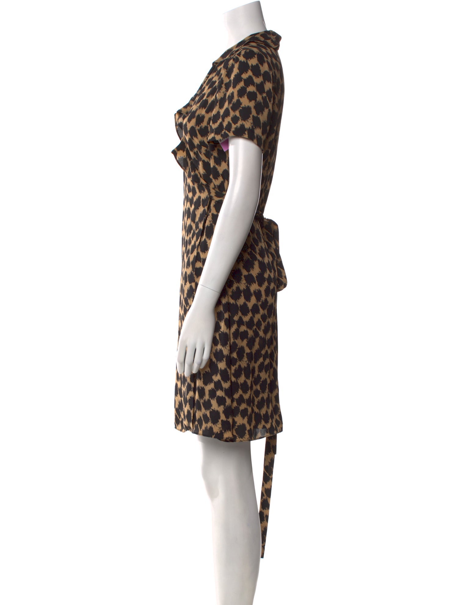 Diane von Furstenberg Polka Dot Print Mini Dress w/ Tags