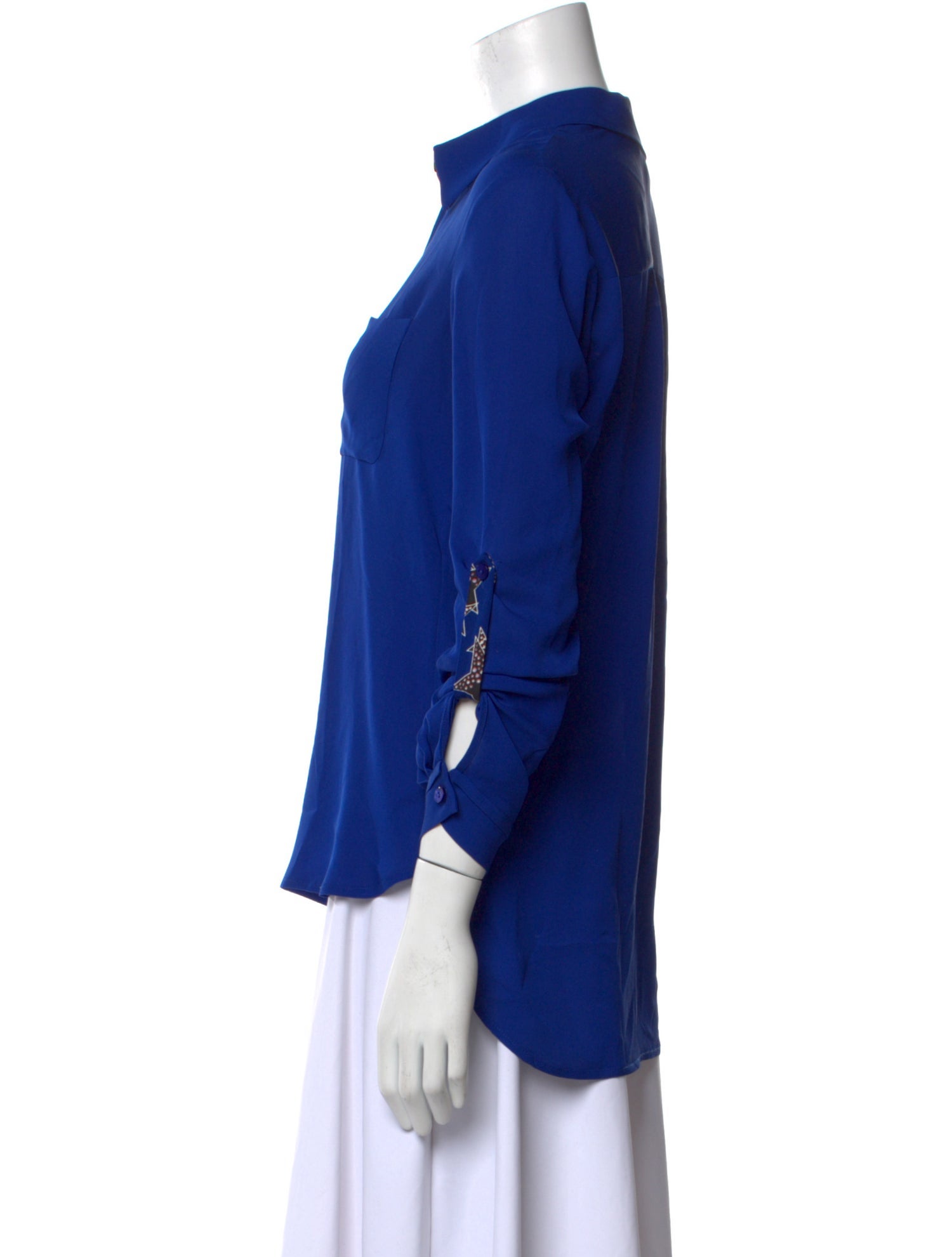 Diane von Furstenberg Silk V-Neck Blouse