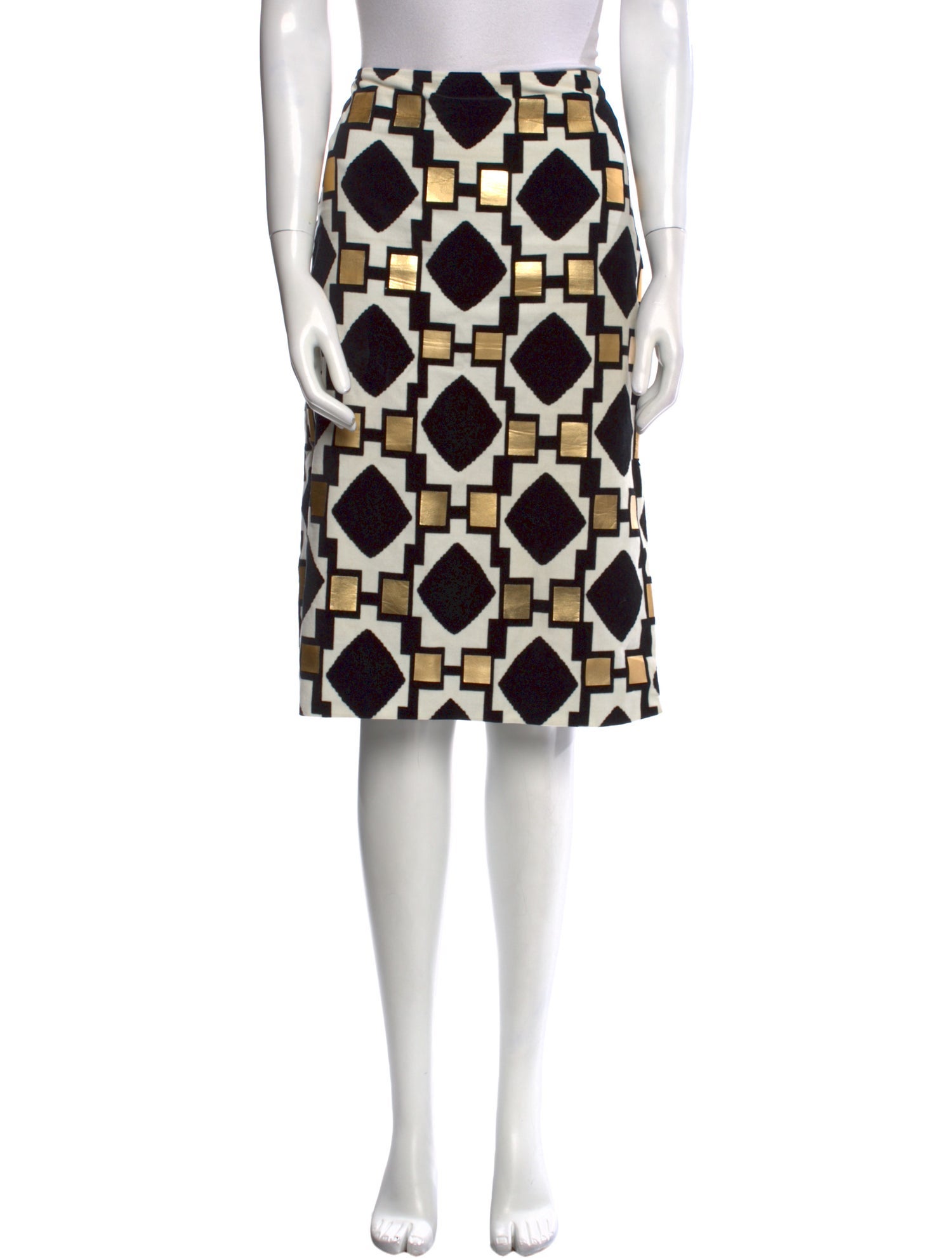 Diane von Furstenberg Printed Knee-Length Skirt