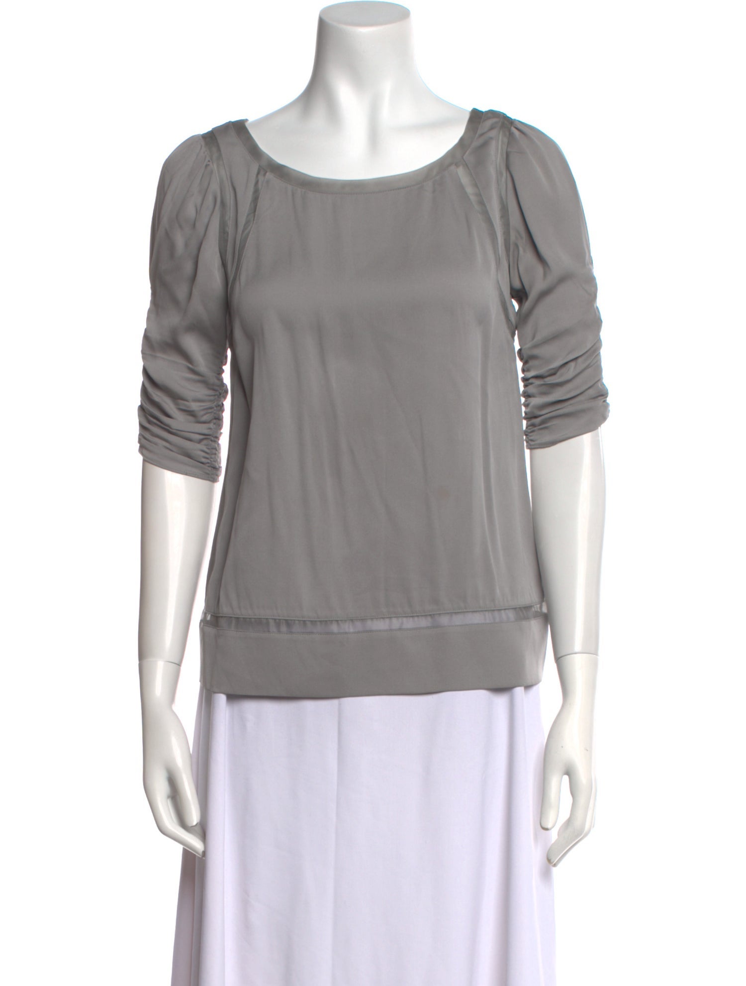 Diane von Furstenberg Silk Scoop Neck Top