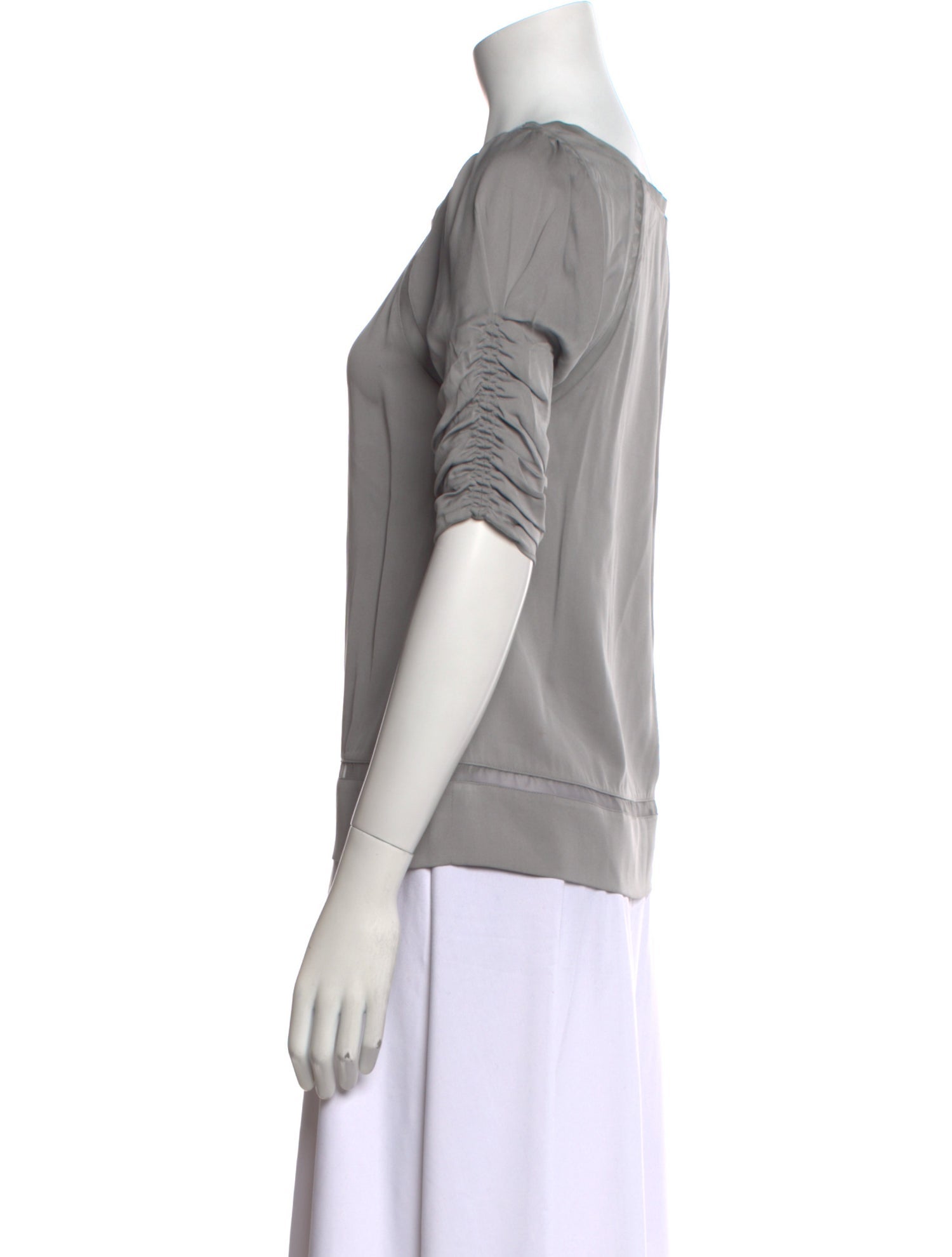 Diane von Furstenberg Silk Scoop Neck Top