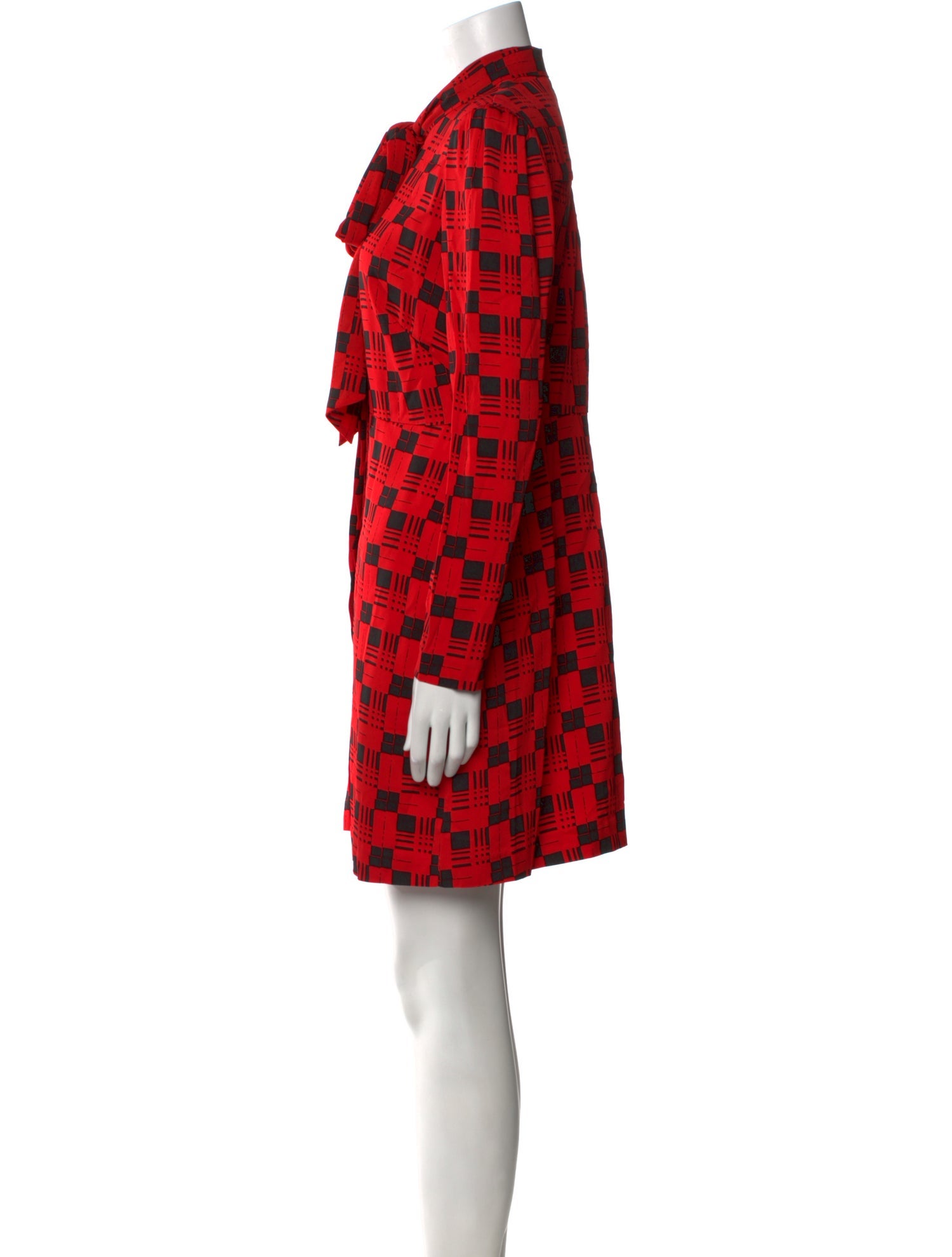 Diane von Furstenberg Plaid Print Mini Dress