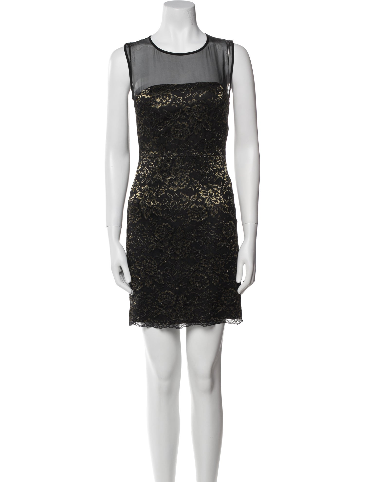 Diane von Furstenberg Lace Pattern Mini Dress