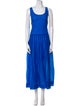 Diane von Furstenberg Scoop Neck Long Dress