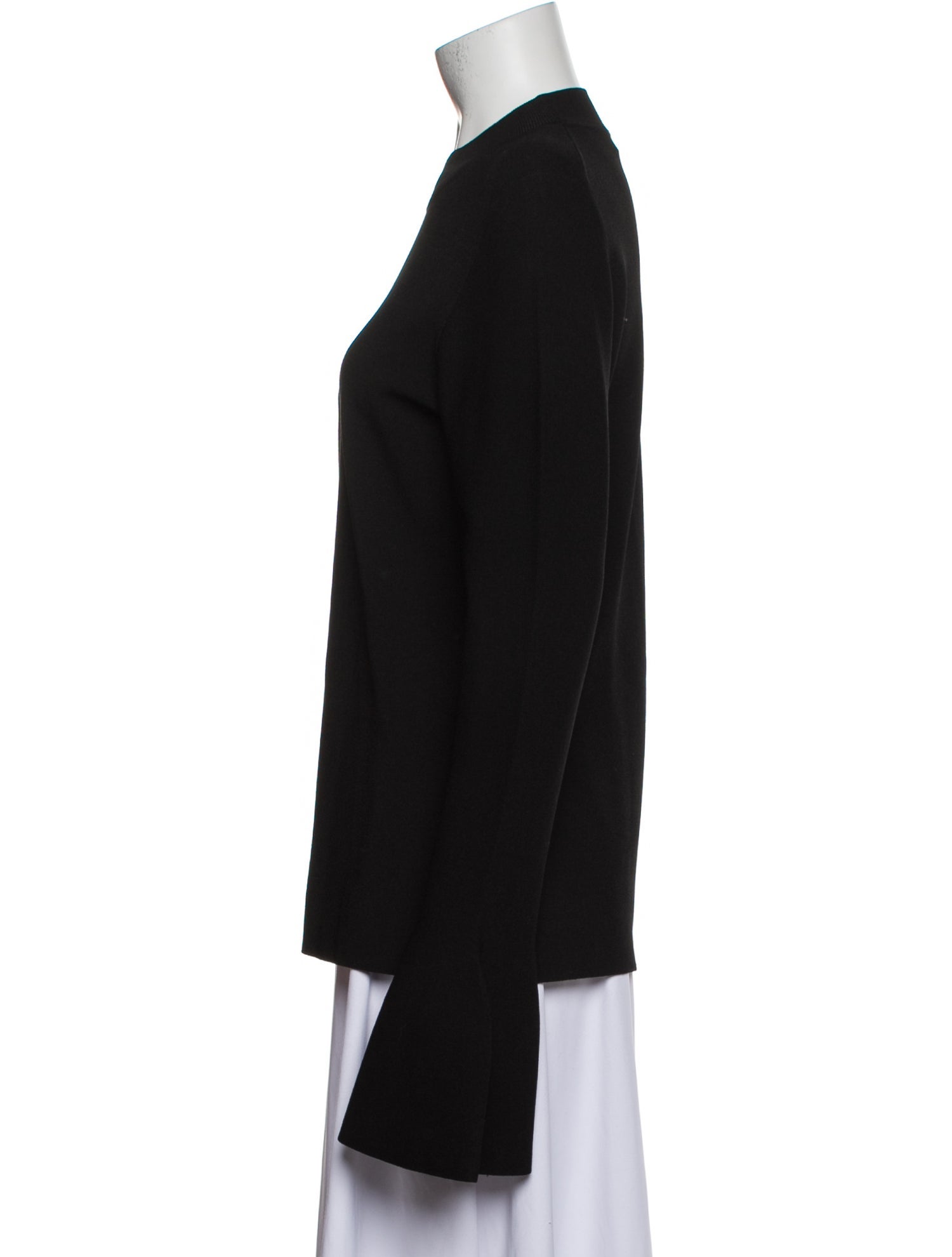 Diane von Furstenberg Mock Neck Long Sleeve Top