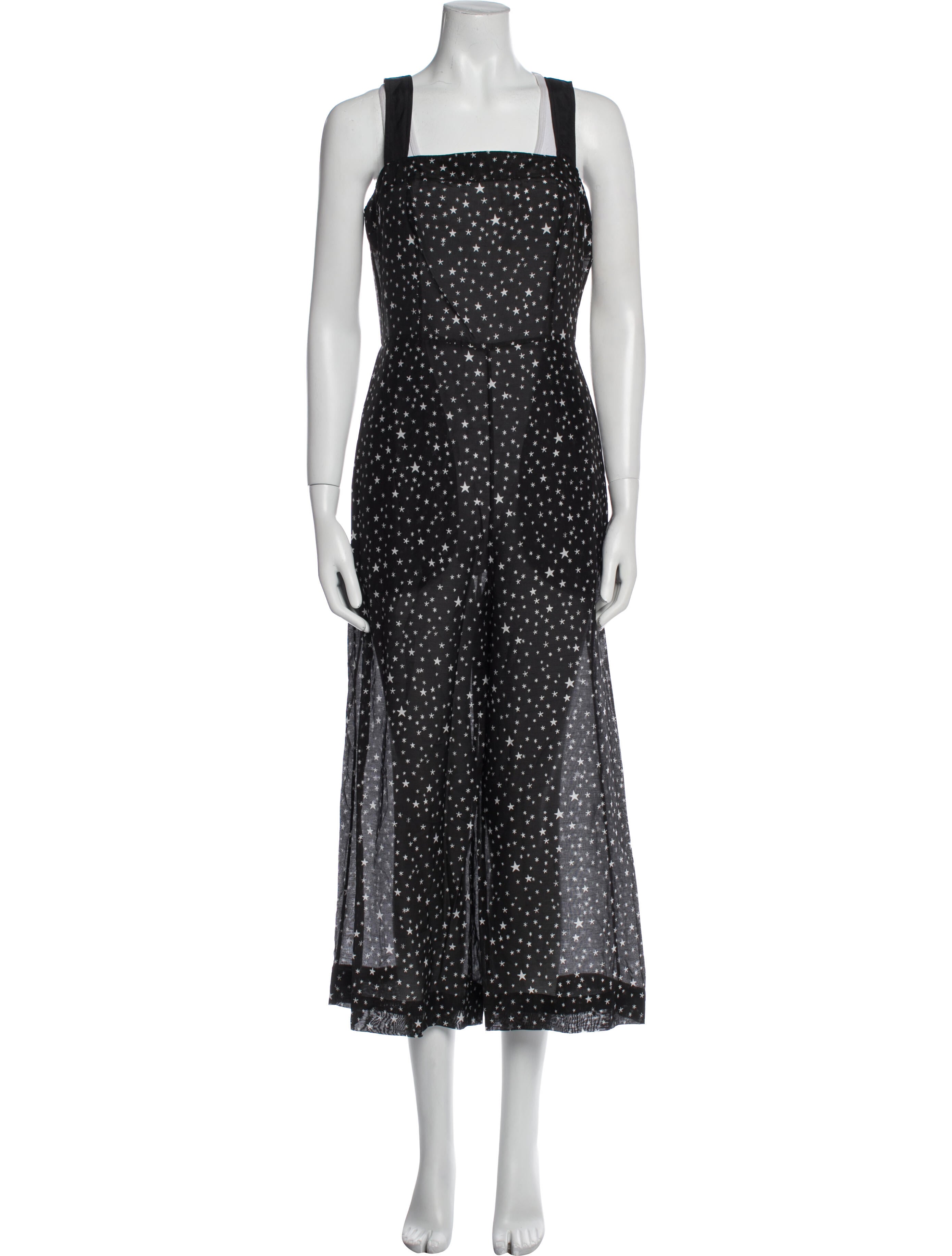 Diane von Furstenberg Printed Square Neckline Jumpsuit w/ Tags