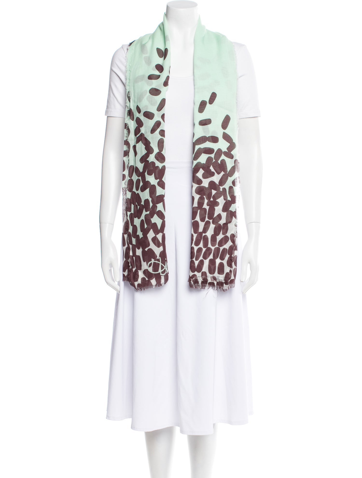 Diane von Furstenberg Tie-Dye Print Scarf