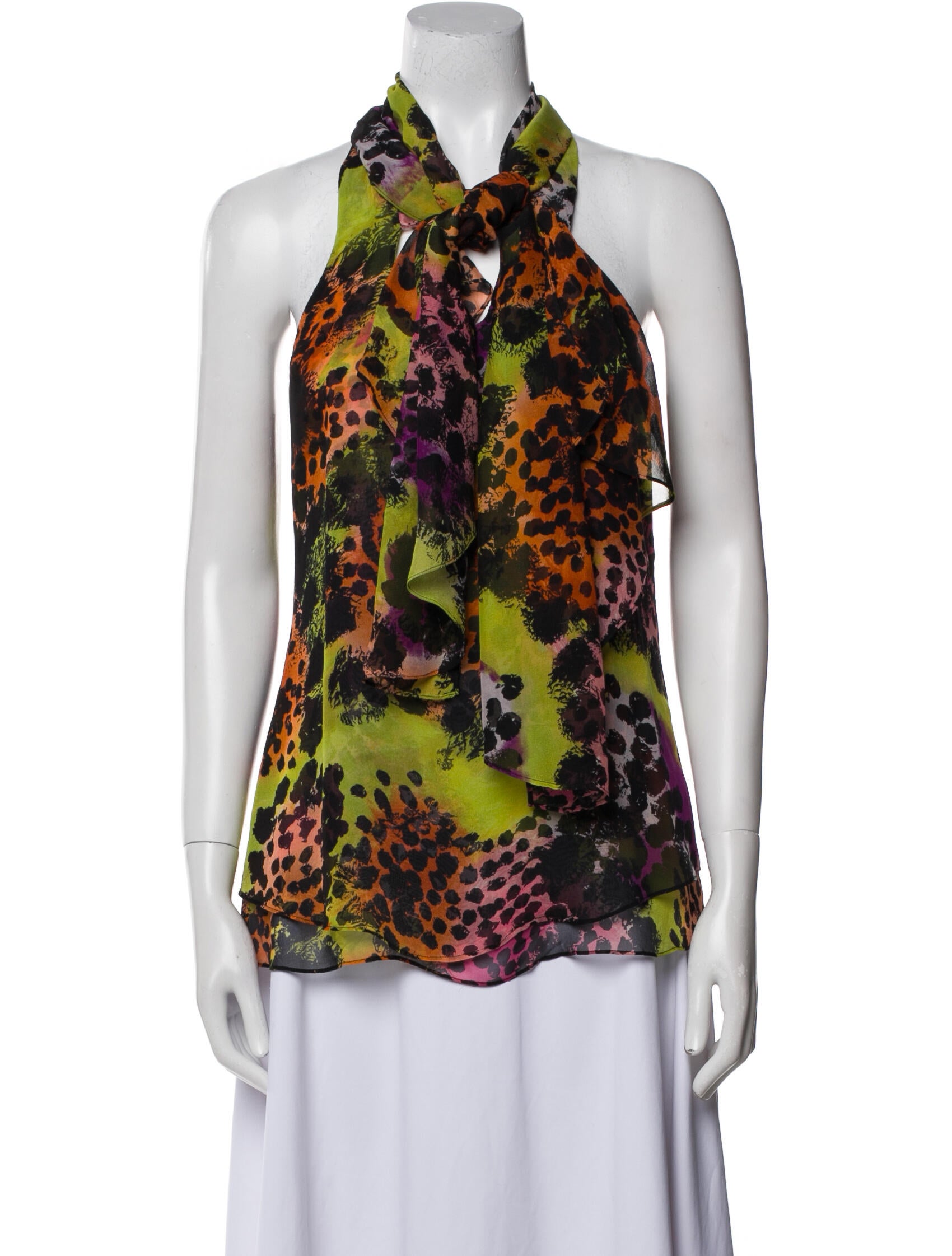 Diane von Furstenberg Silk Floral Print Blouse
