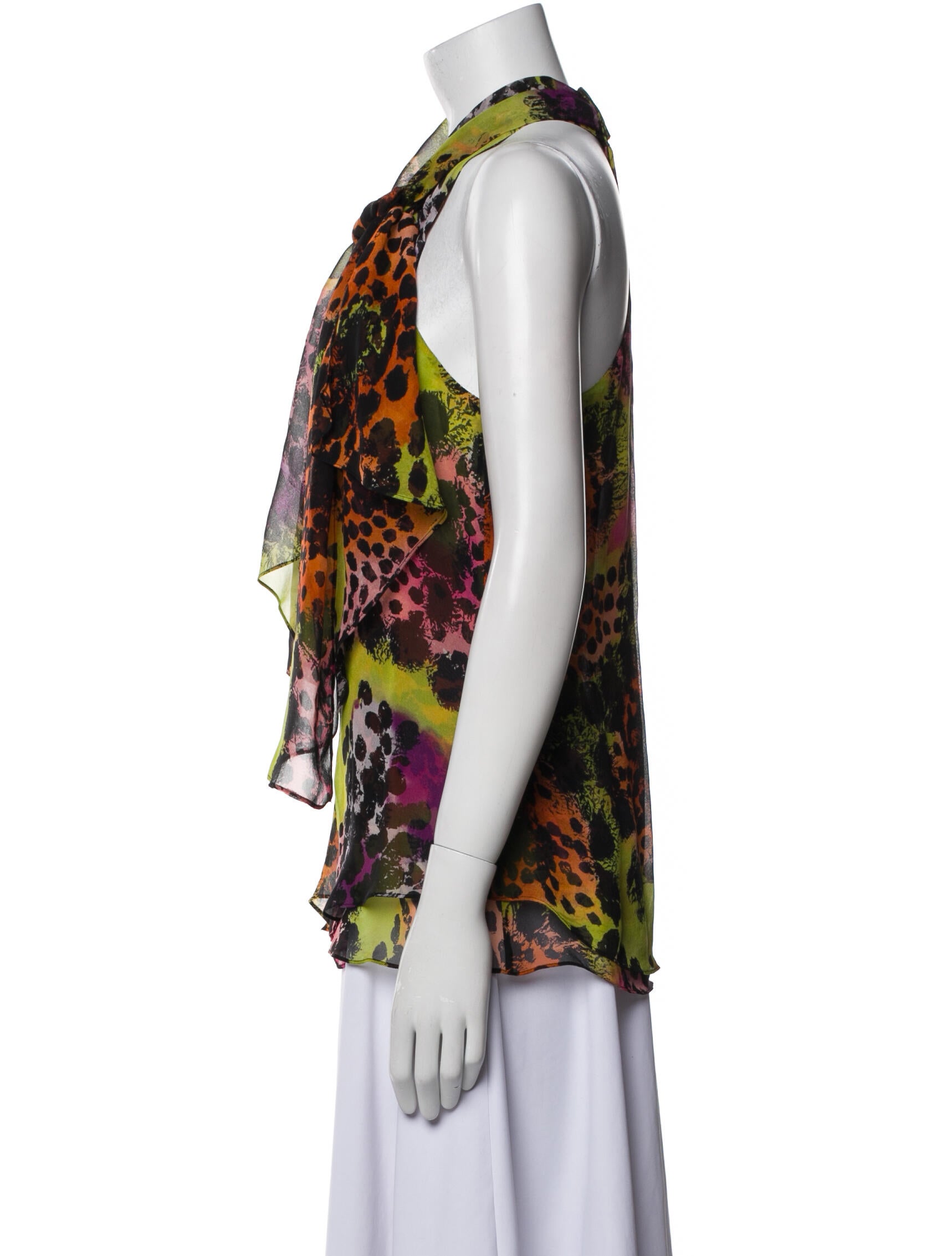 Diane von Furstenberg Silk Floral Print Blouse