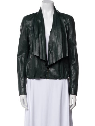 Diane von Furstenberg Leather Biker Jacket