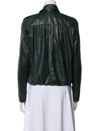Diane von Furstenberg Leather Biker Jacket