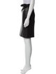 Diane von Furstenberg Lamb Leather Knee-Length Skirt