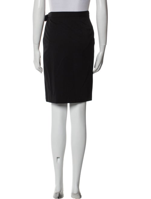 Diane von Furstenberg Lamb Leather Knee-Length Skirt