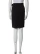 Diane von Furstenberg Lamb Leather Knee-Length Skirt