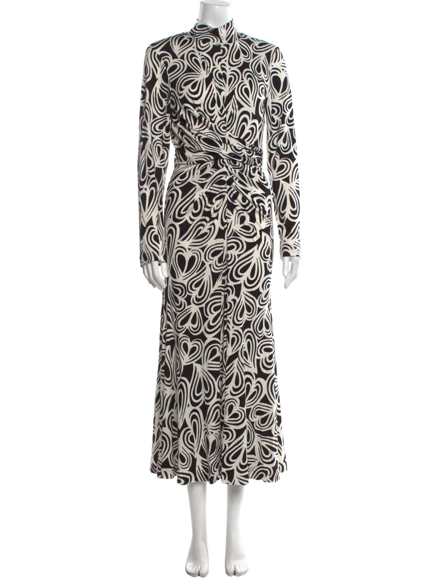 Diane von Furstenberg Printed Long Dress w/ Tags