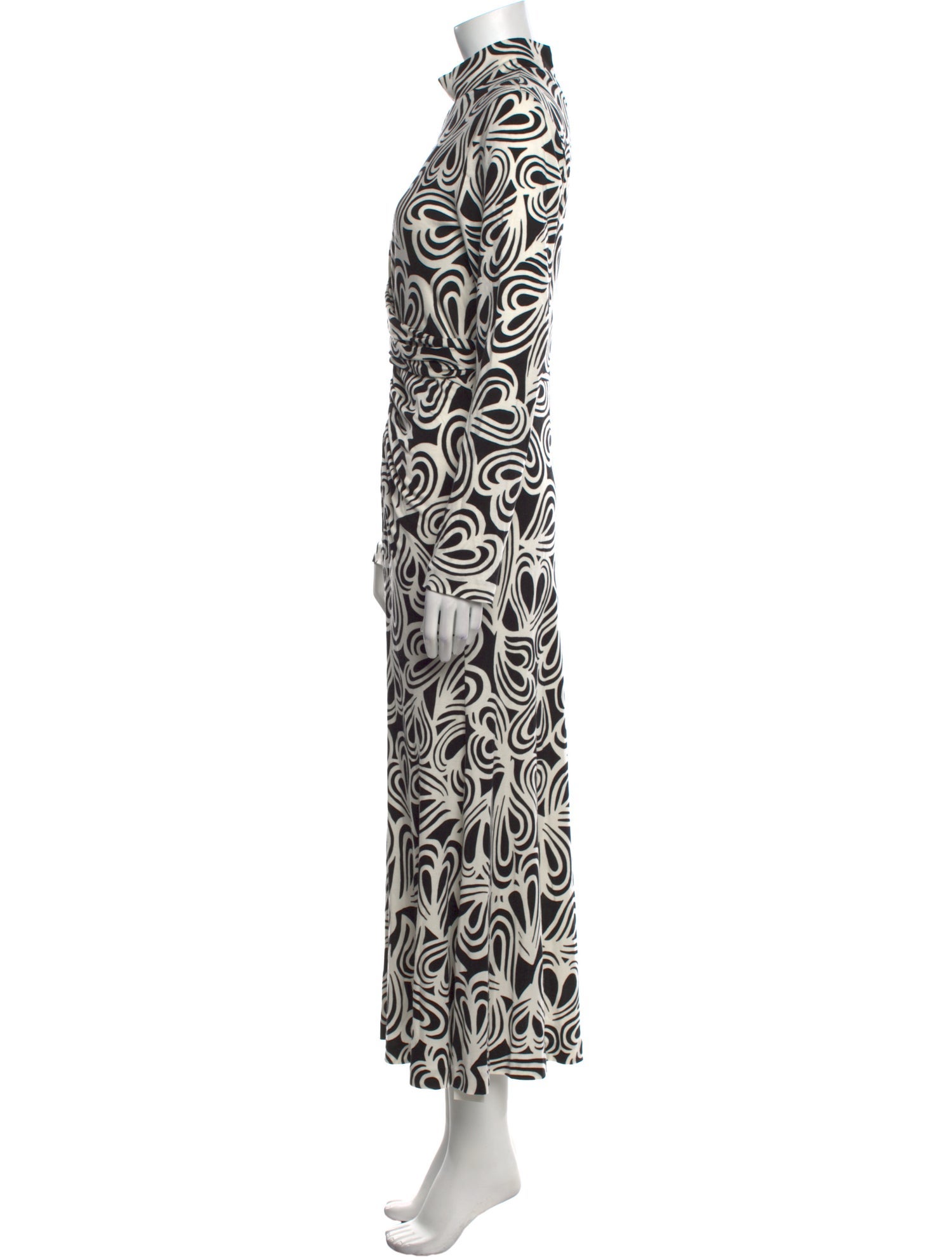 Diane von Furstenberg Printed Long Dress w/ Tags