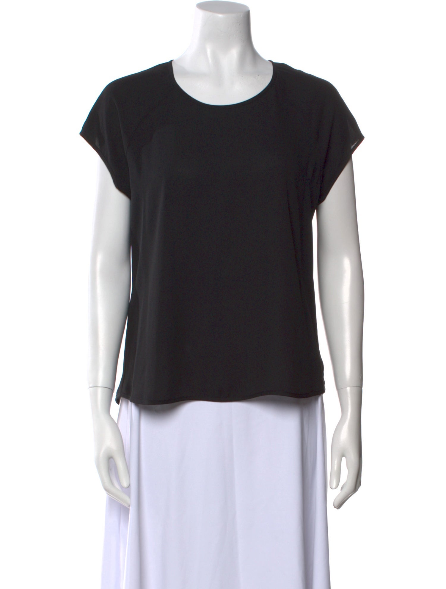 Diane von Furstenberg Scoop Neck Short Sleeve T-Shirt