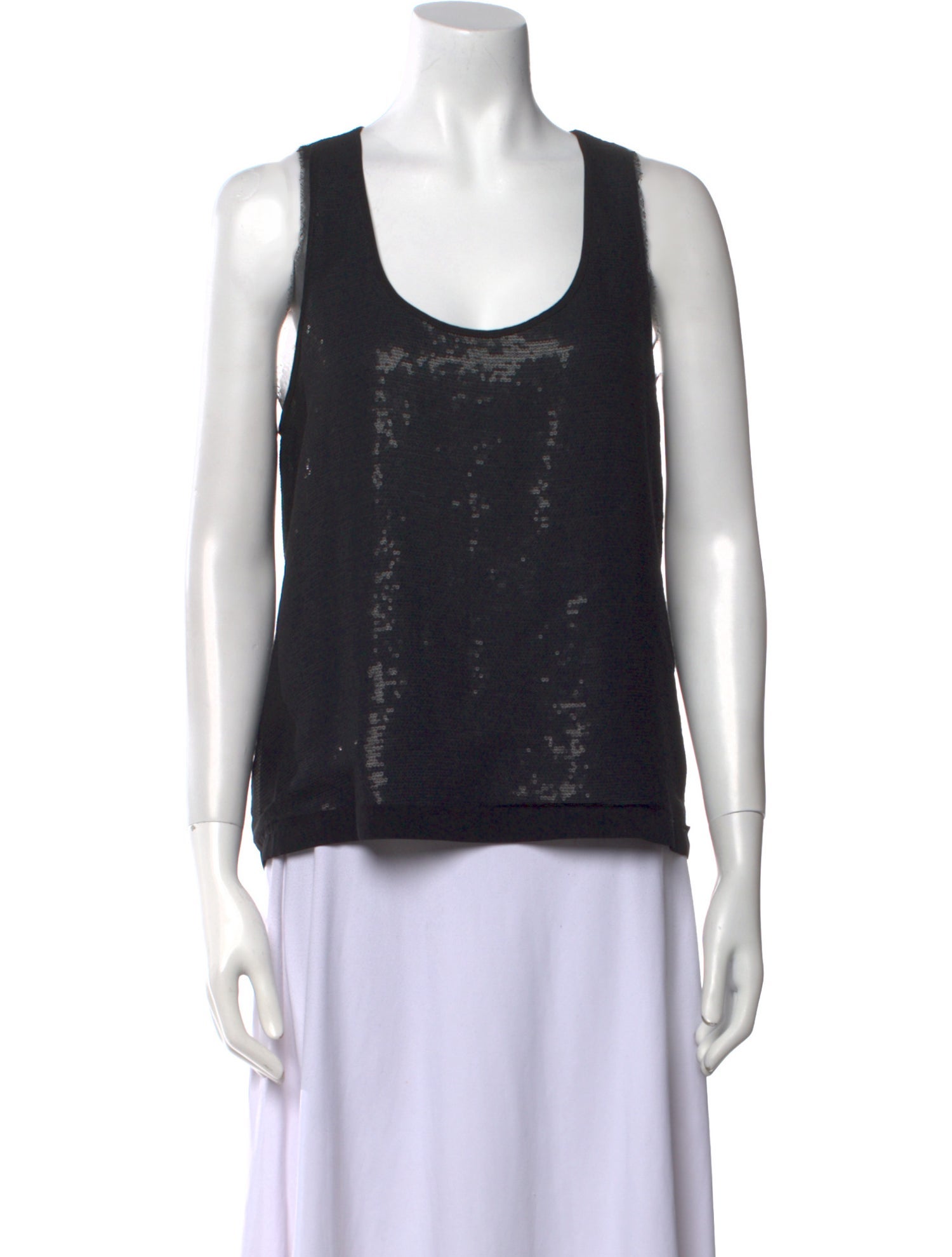 Diane von Furstenberg Silk Scoop Neck Top