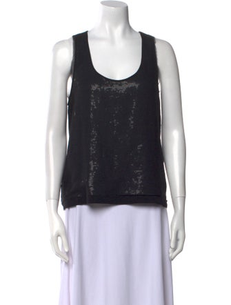 Diane von Furstenberg Silk Scoop Neck Top