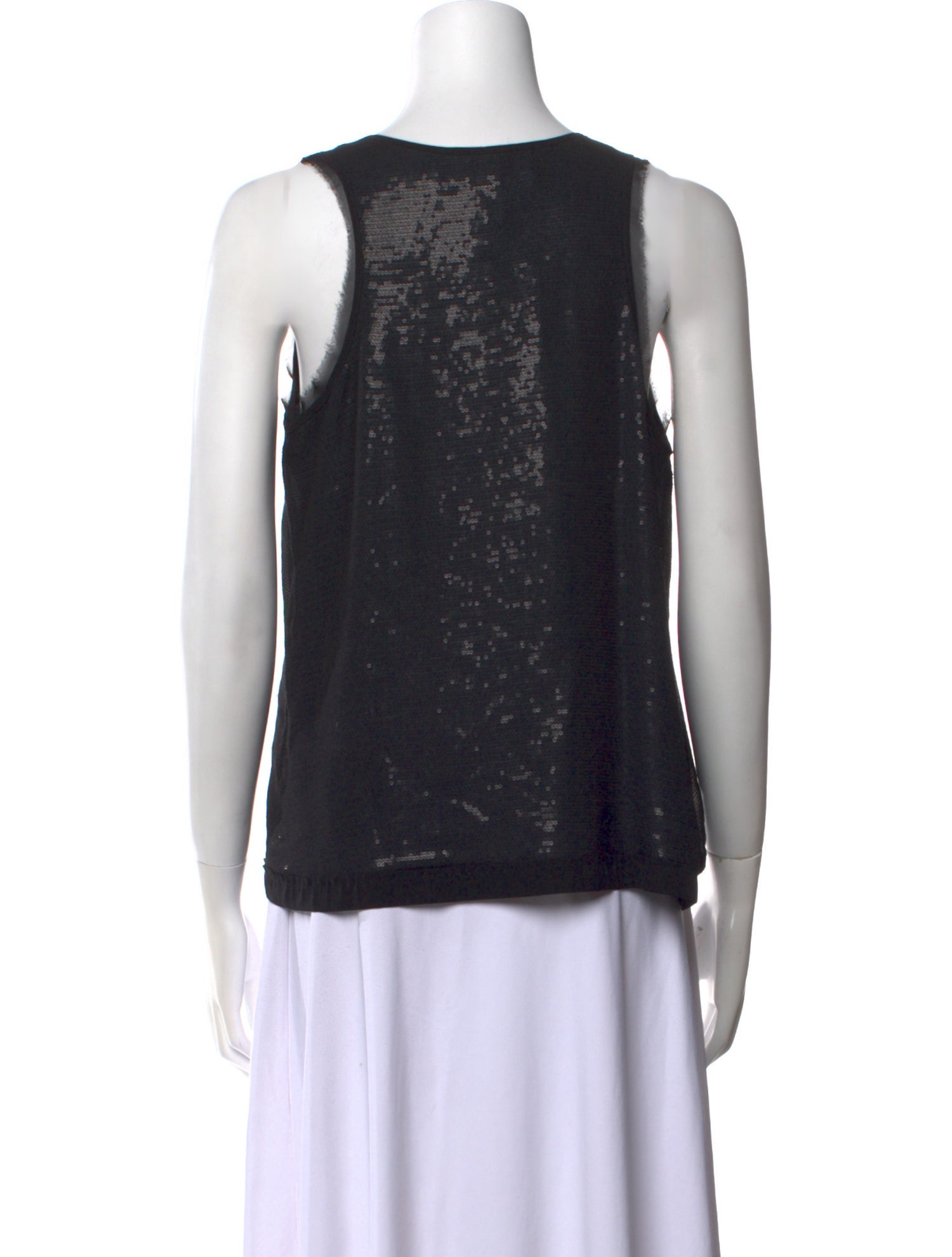 Diane von Furstenberg Silk Scoop Neck Top