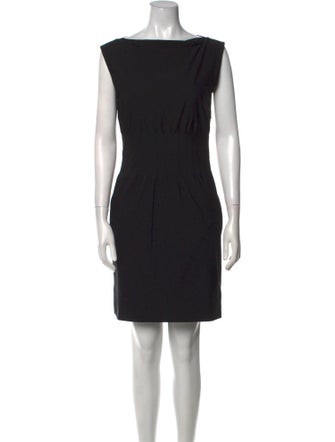Diane von Furstenberg Bateau Neckline Mini Dress