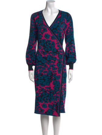 Diane von Furstenberg Printed Knee-Length Dress