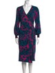 Diane von Furstenberg Printed Knee-Length Dress