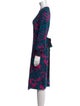 Diane von Furstenberg Printed Knee-Length Dress