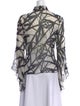 Diane von Furstenberg Silk Printed Button-Up Top